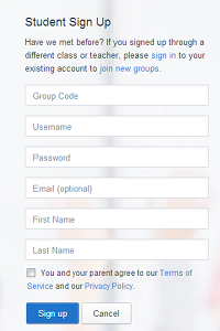 edmodo sign up student2